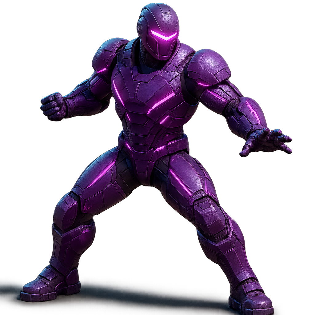 Purple Armored Hero