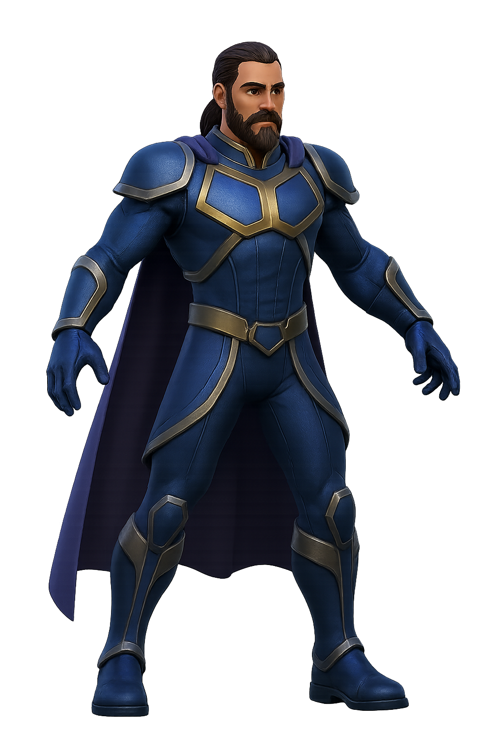 Azure Commander - Tactical leader with energy weapons and strategic combat skills