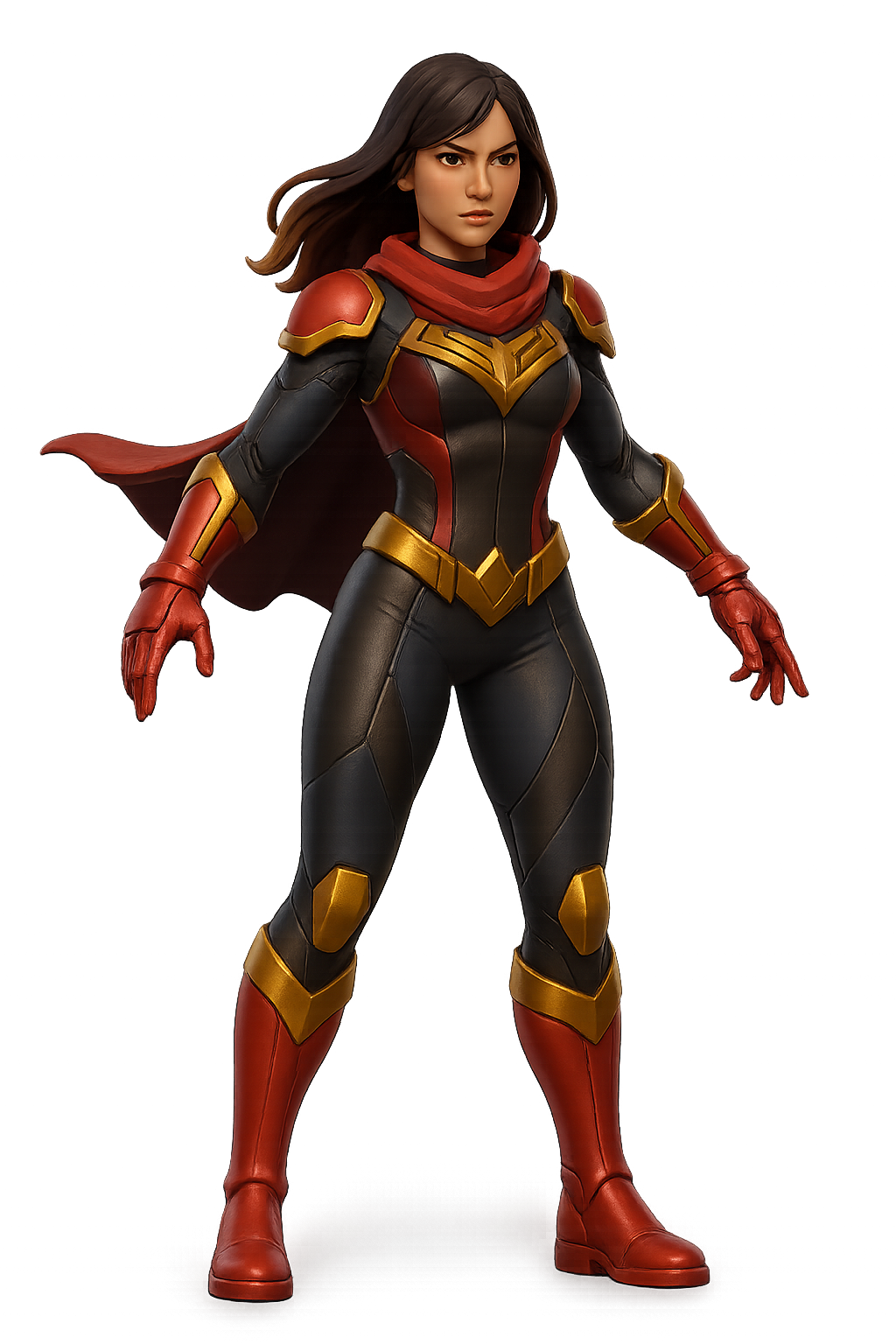 Crimson Valkyrie - Divine warrior with fire wings and celestial combat mastery