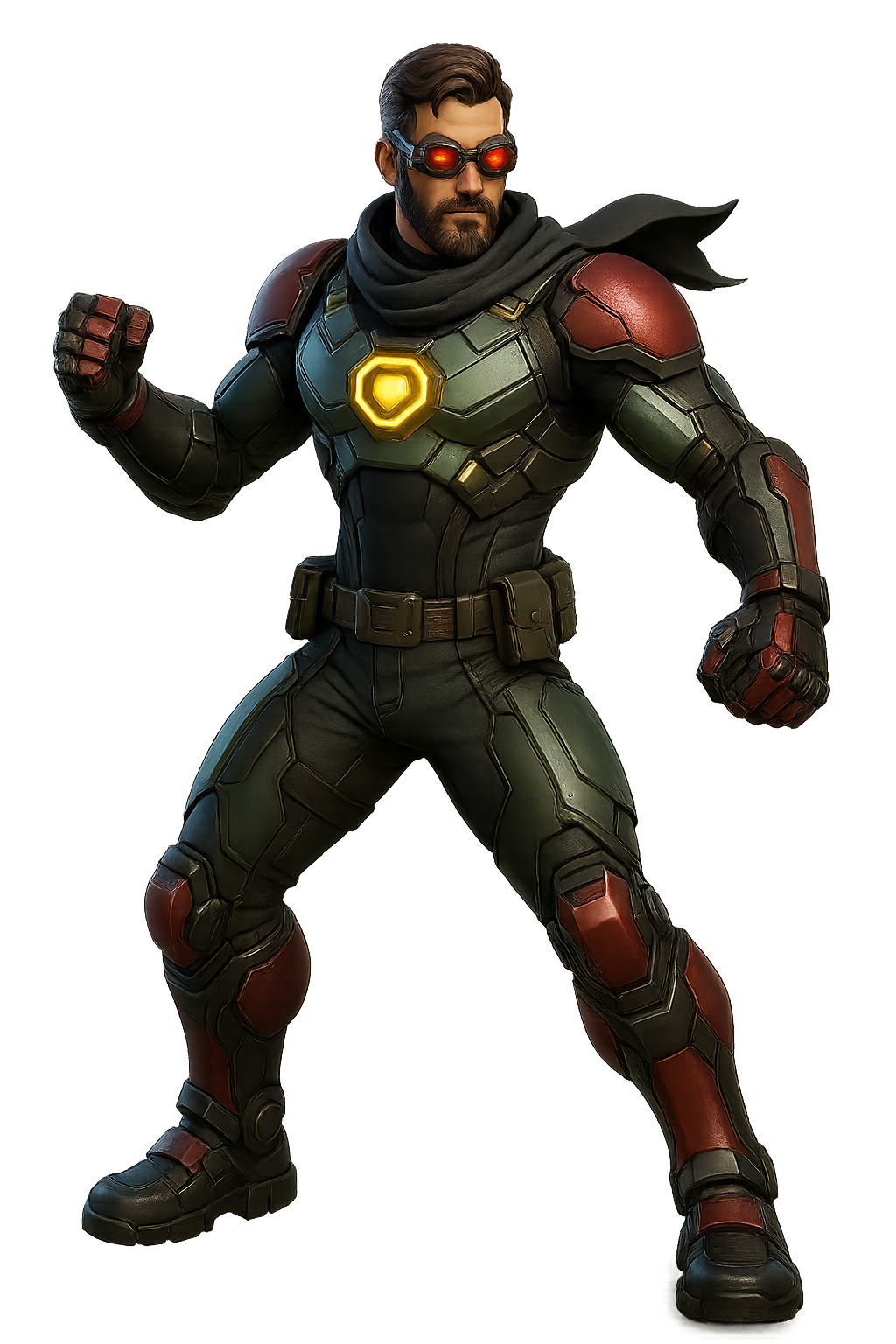 Tech Operative - Cybernetic warrior with advanced gadgets and energy weapons